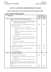 2.03 Navigation and Meteorology Syllabus