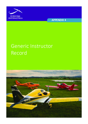 Chapter 9: Appendix 4: Generic Instructor Training Record