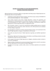 1.04 Statement of Duties and Responsibilities — Regional Operations Coordinator