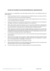 1.07 Statement of Duties and Responsibilities — Senior Instructor