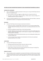 2.10 Chief Flying Instructor Approval — Group D