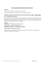 4.02 Recreational Aeroplane Radio Call Signs